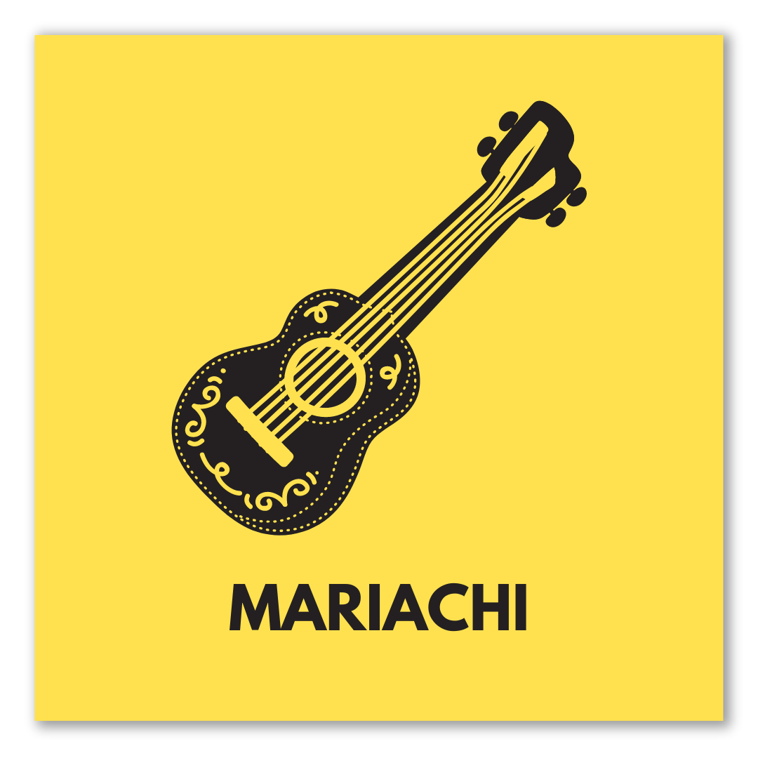 graphic that says mariachi