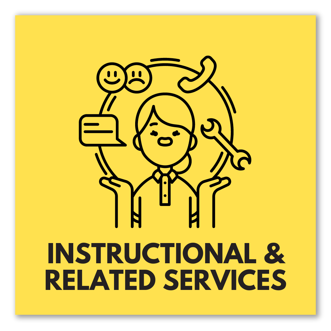 graphic that says instructional and related services