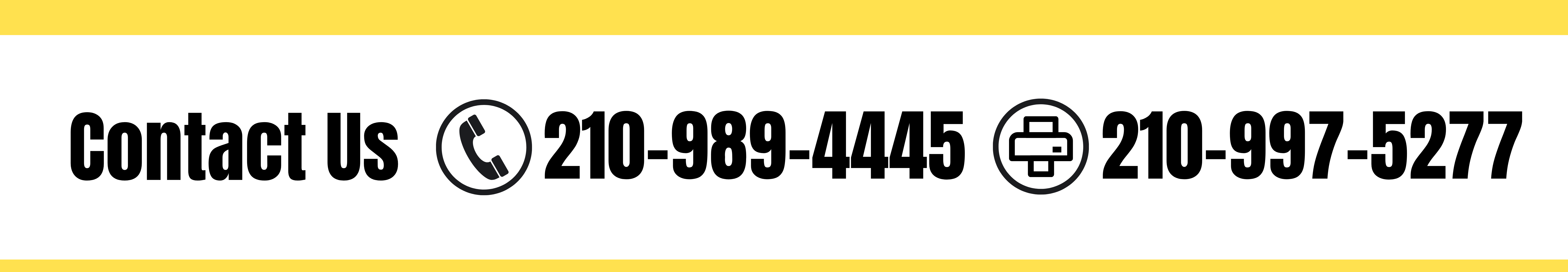 Contact Us Phone: 210-989-4445 Fax: 210-989-5277