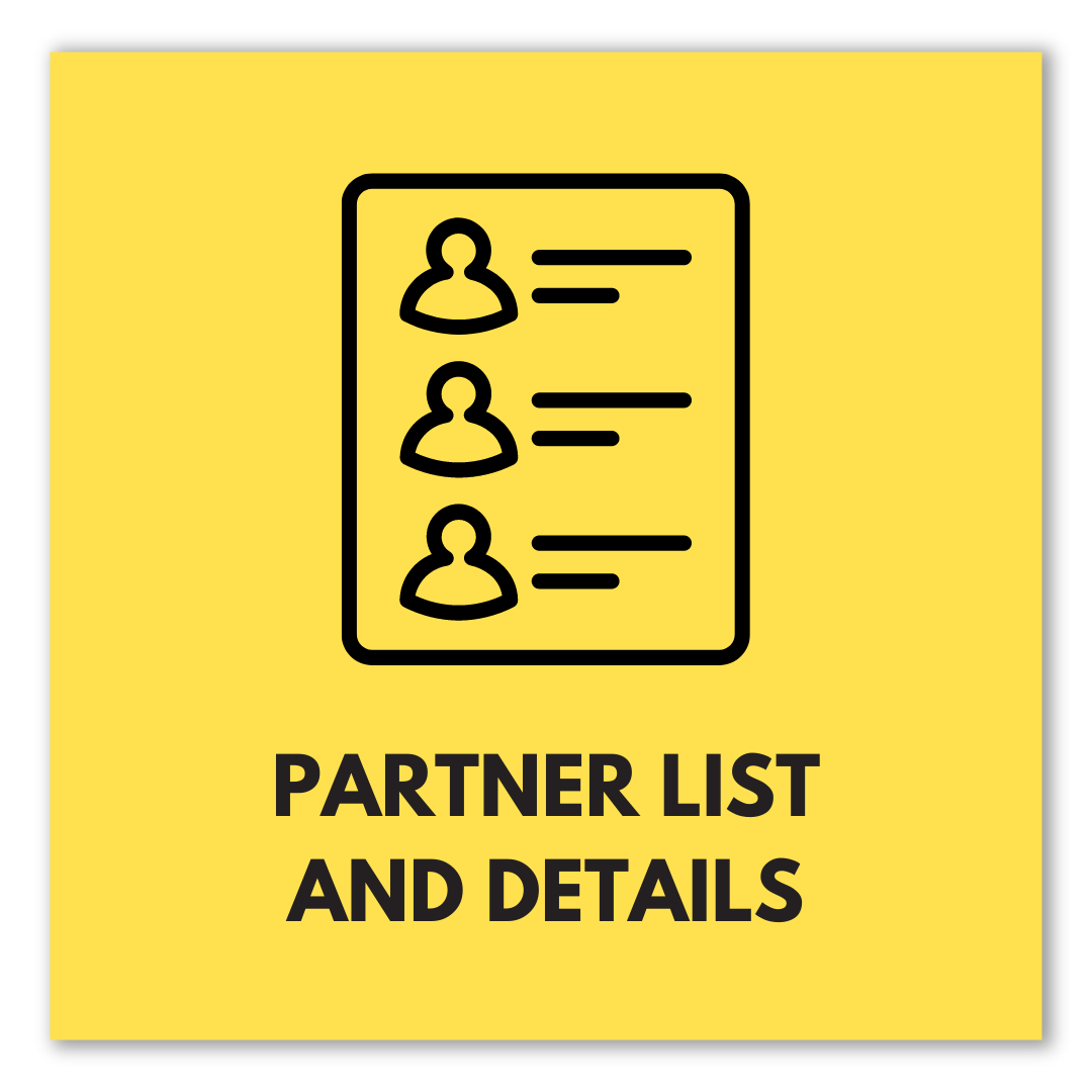 Partner list and details