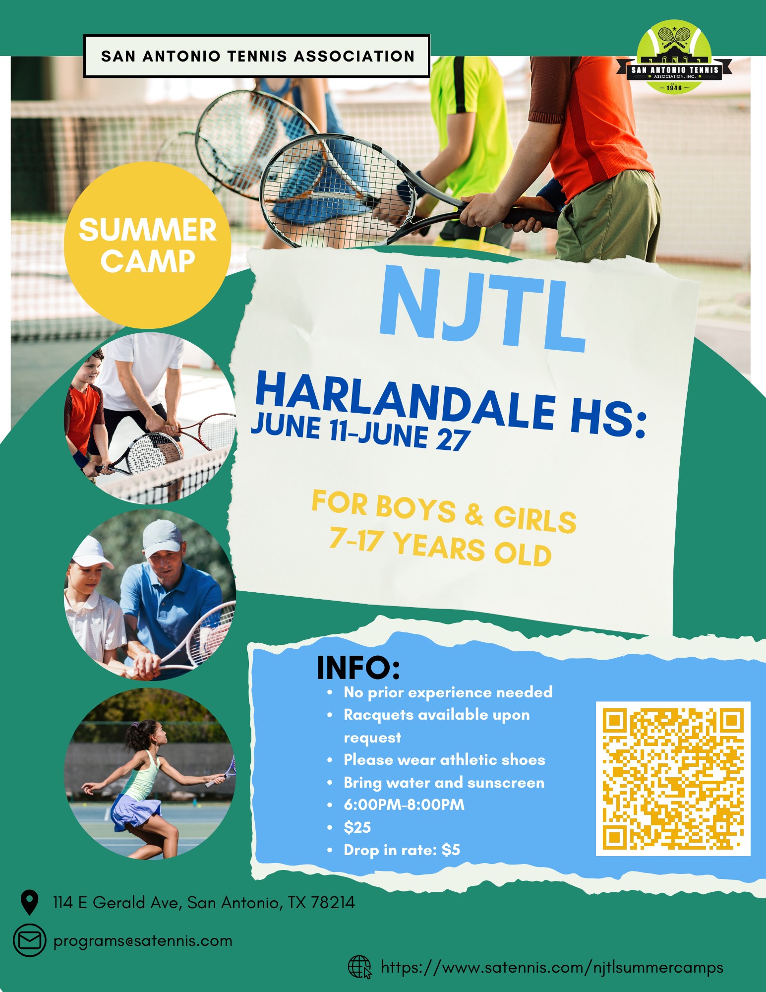 HHS Tennis Summer Camp