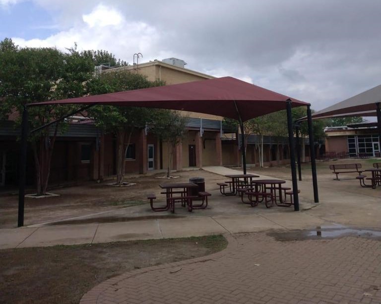 harlandale high school courtyard