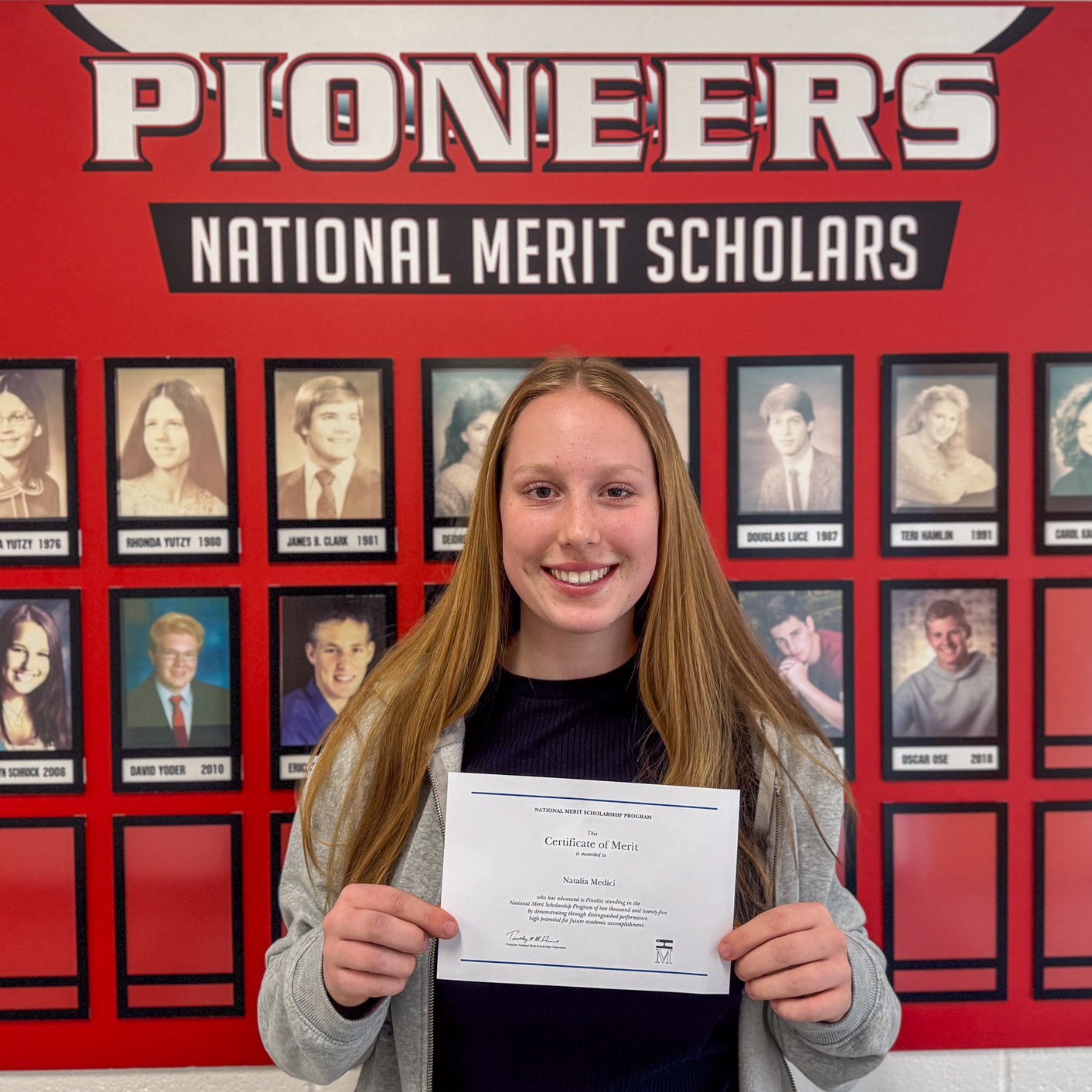 Natalia Medici at the National Merit Scholars Board