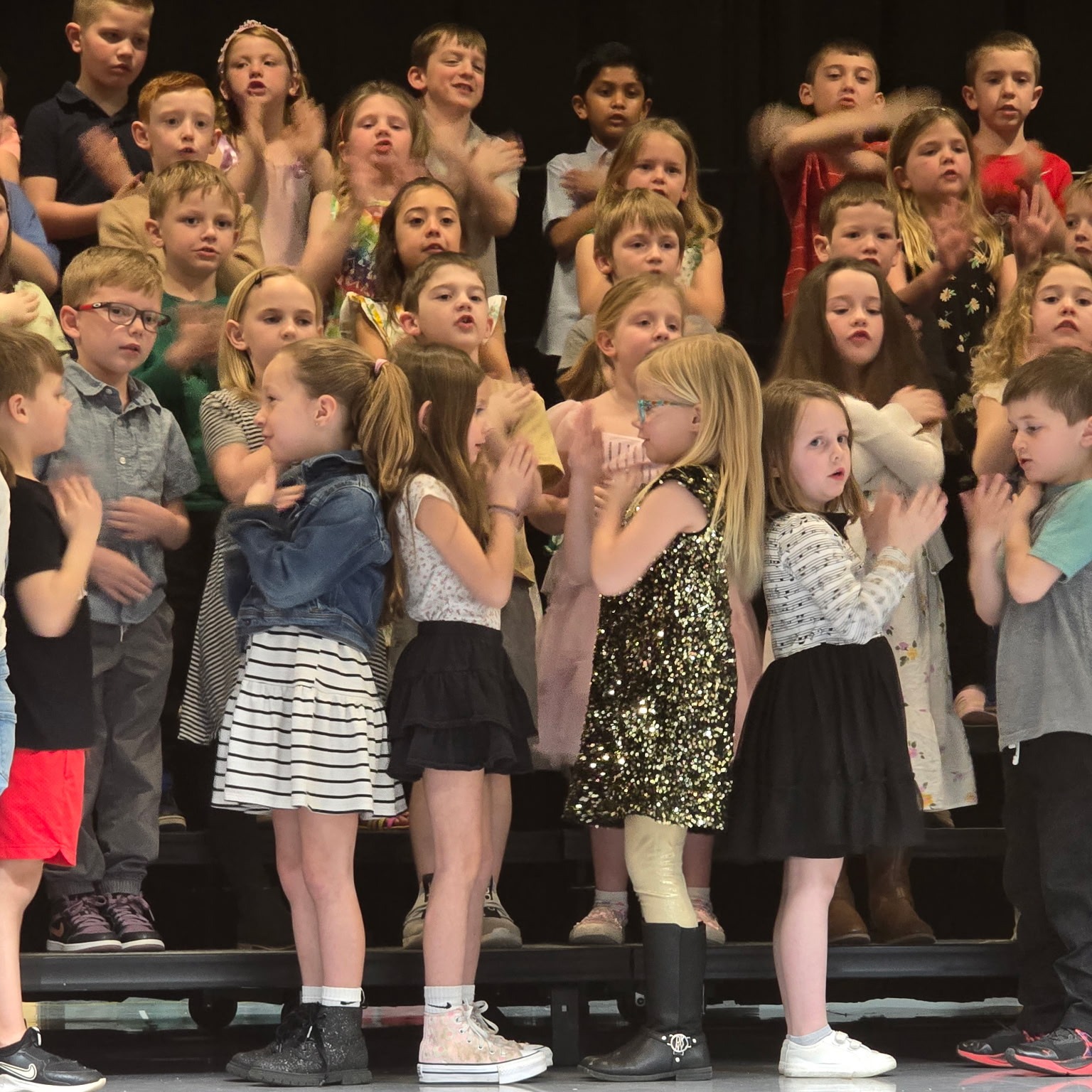 PCES students singing