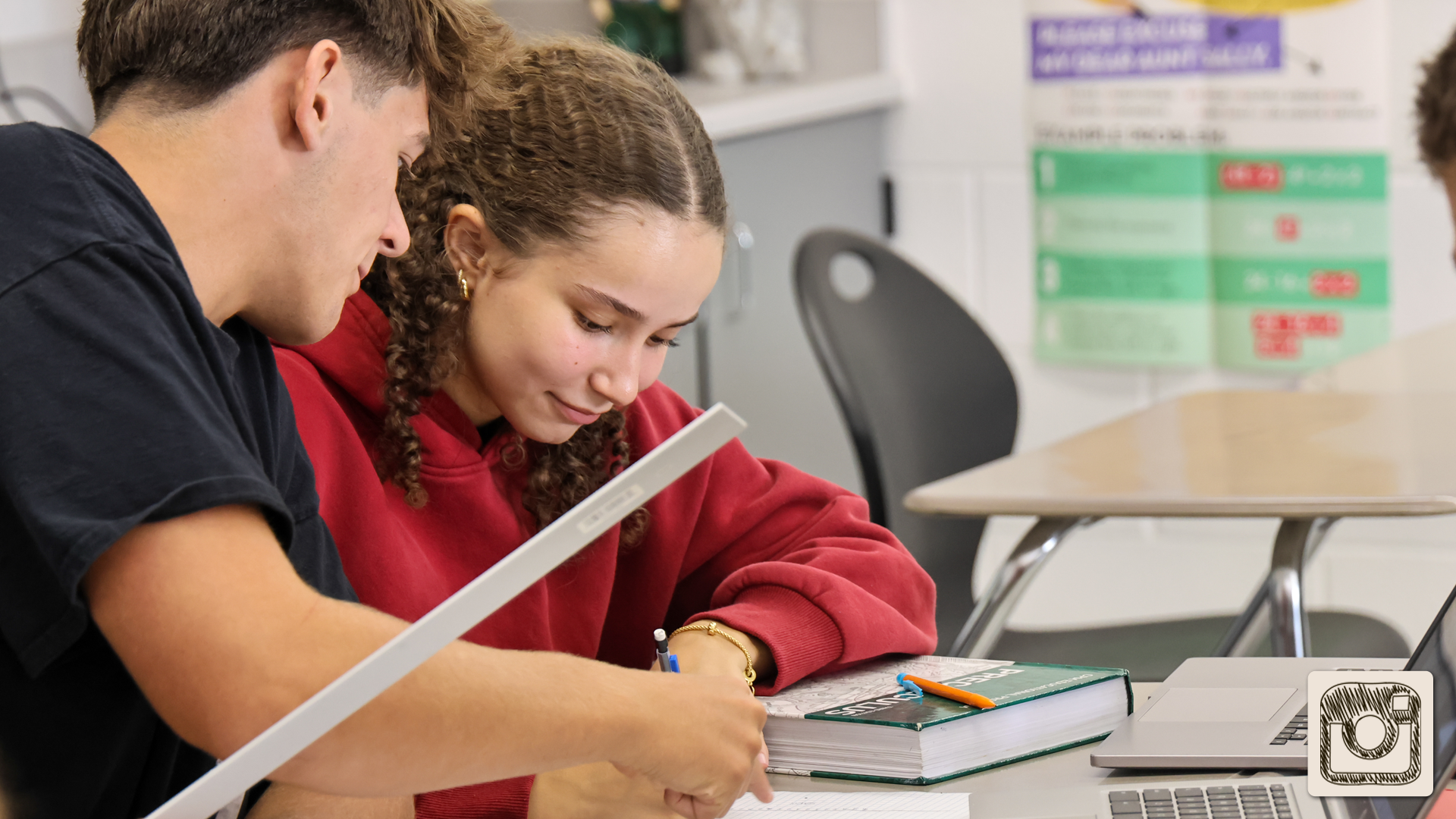 JAHS students studying