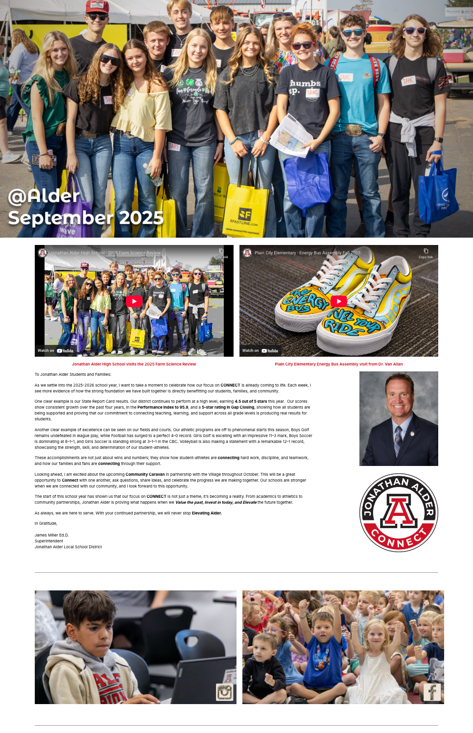 Screenshot of May 2025 @Alder E-News