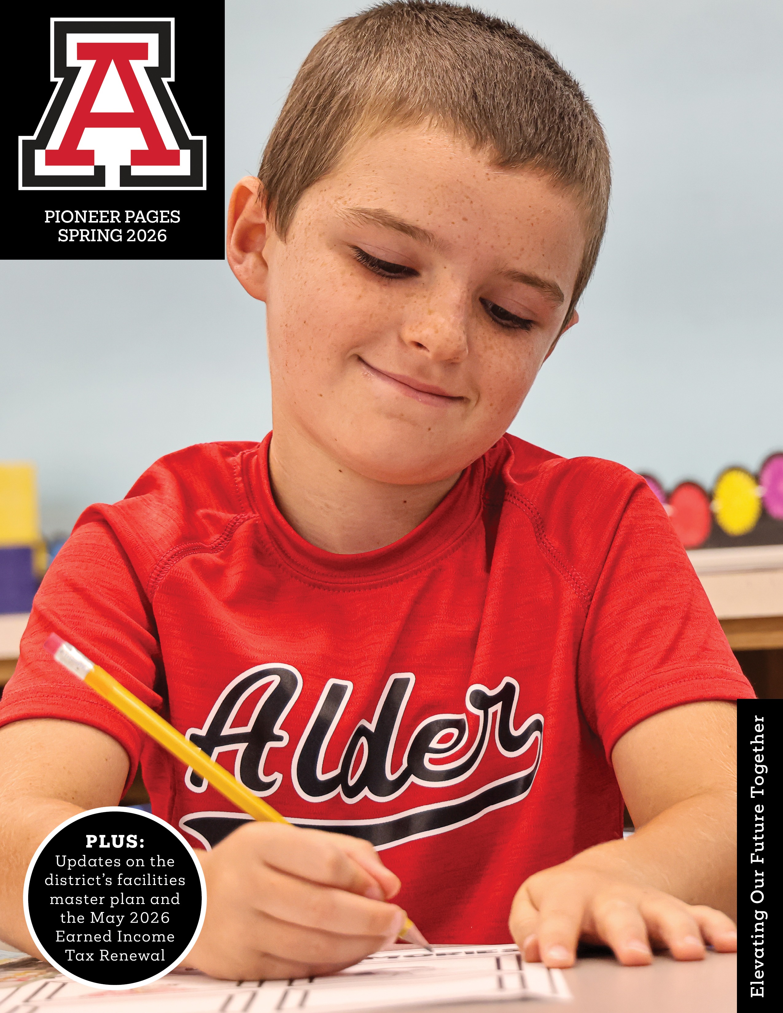 Cover Page of upcoming Pioneer Pages Printed Newsletter