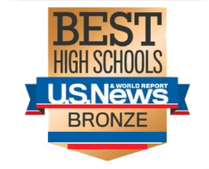 logo for Best High School U.S. News & World Report - bronze