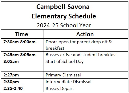 Elem Schedule