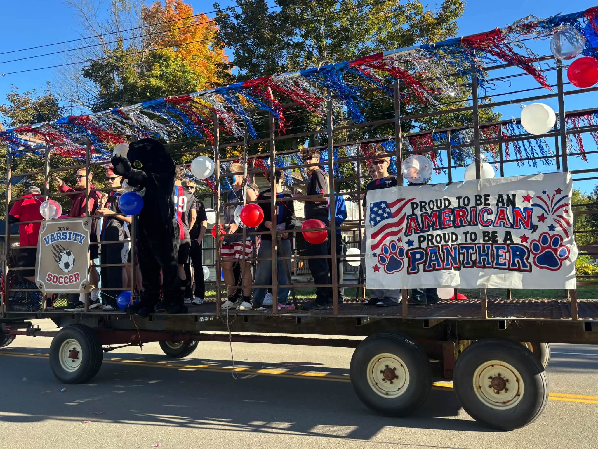 Parade Float with mascot