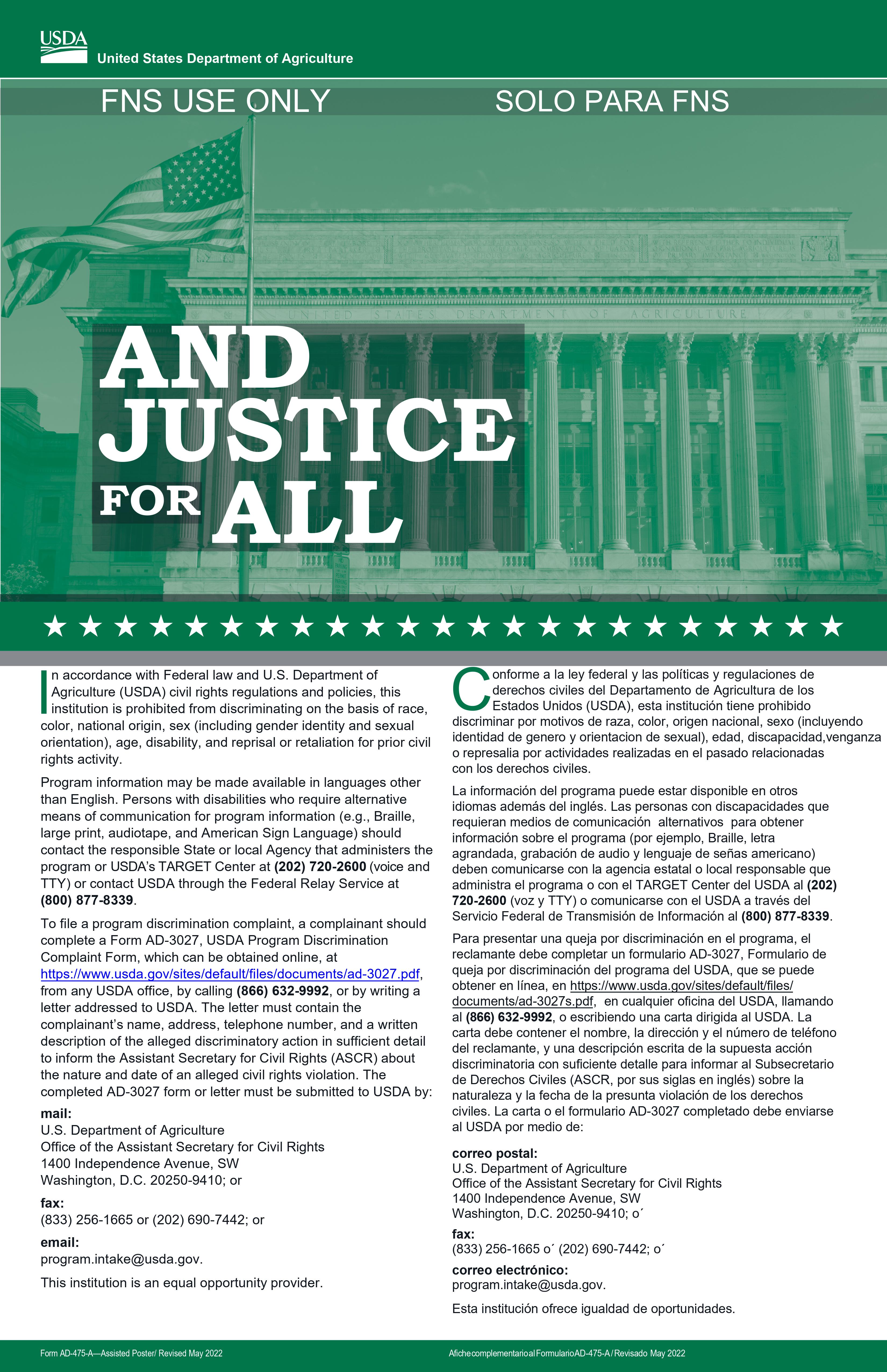 and justice for all poster