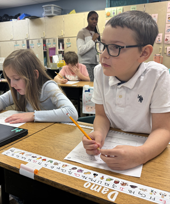 students in a classroom
