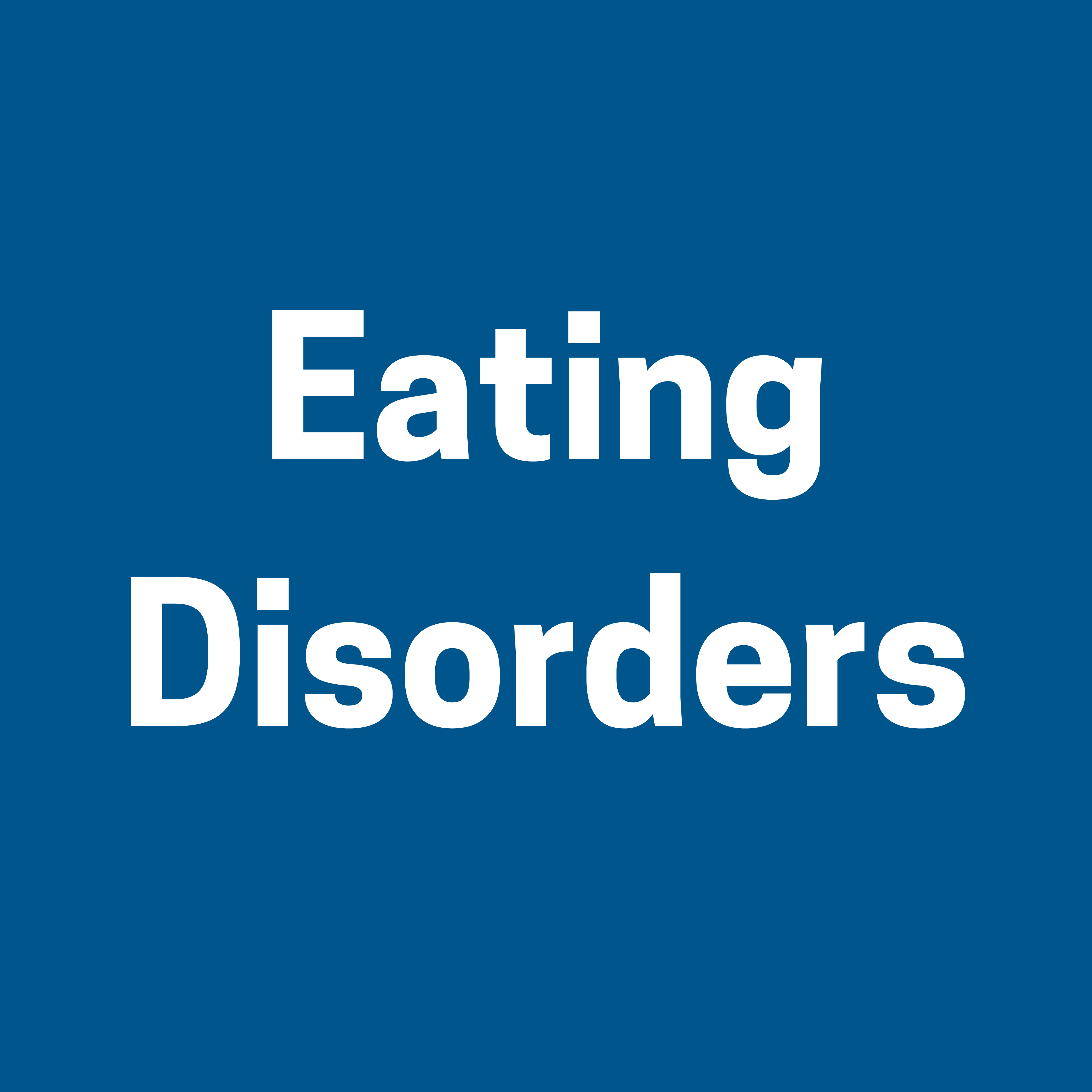 eating disorders