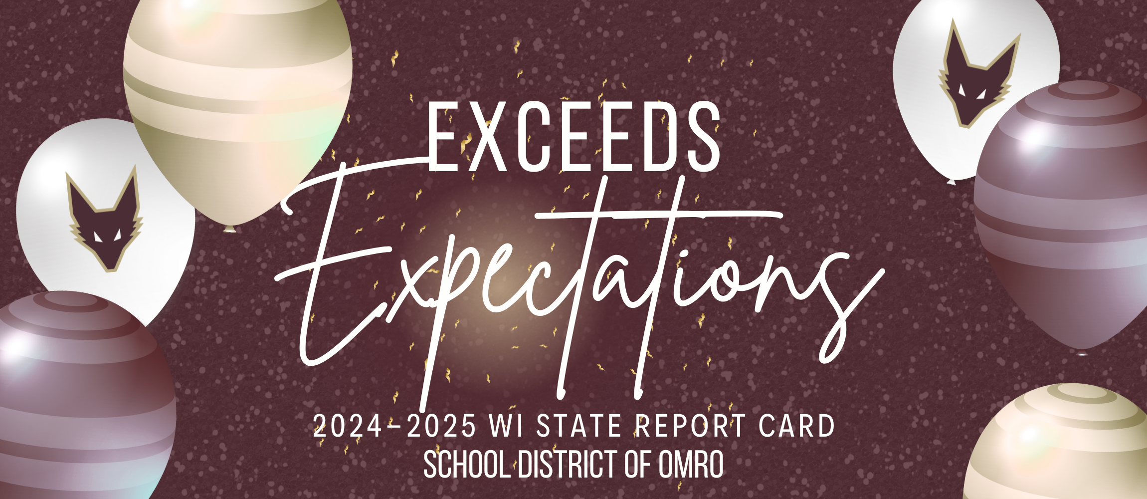 Graphic celebrating School Report Card