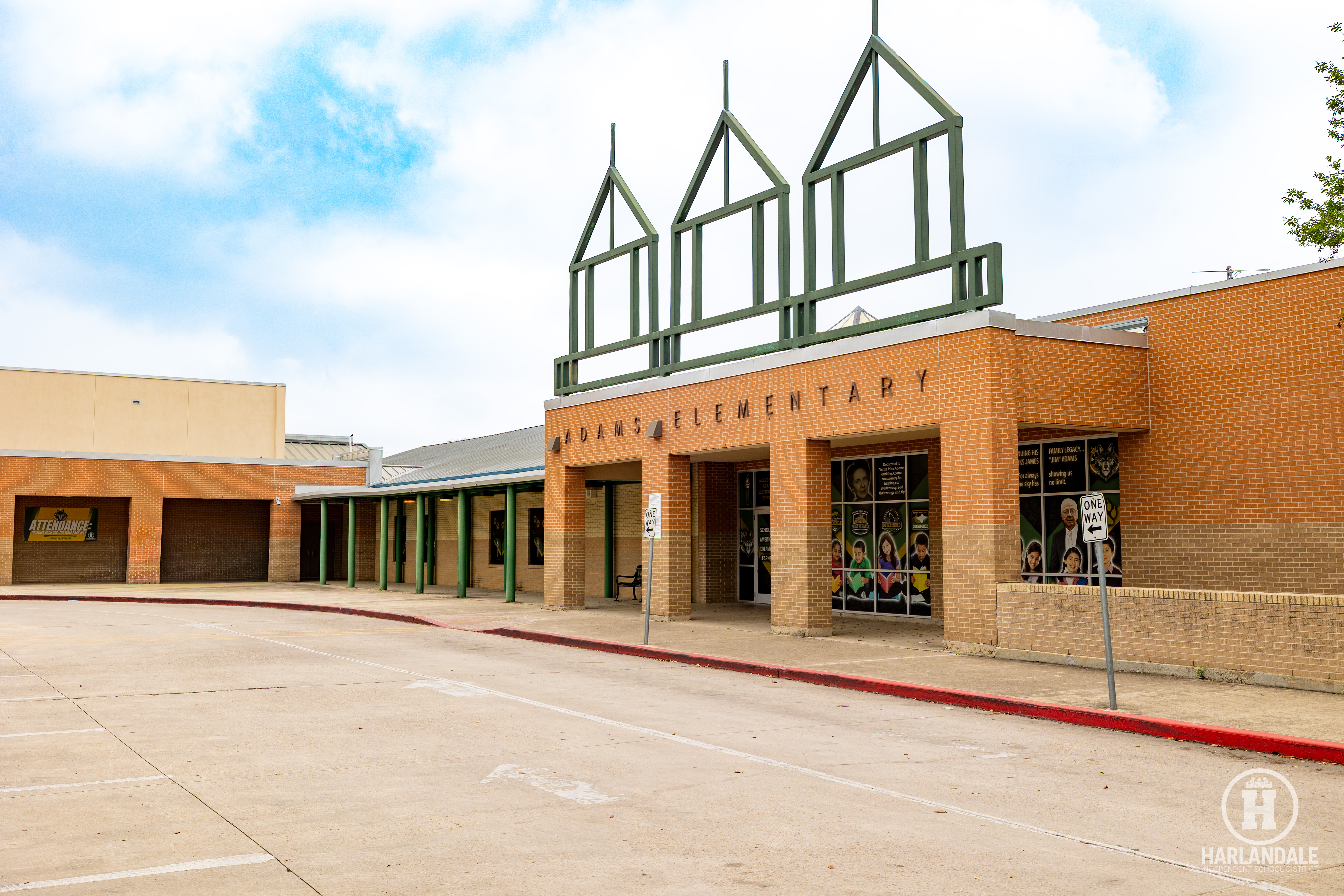 Adams Elementary- front of campus