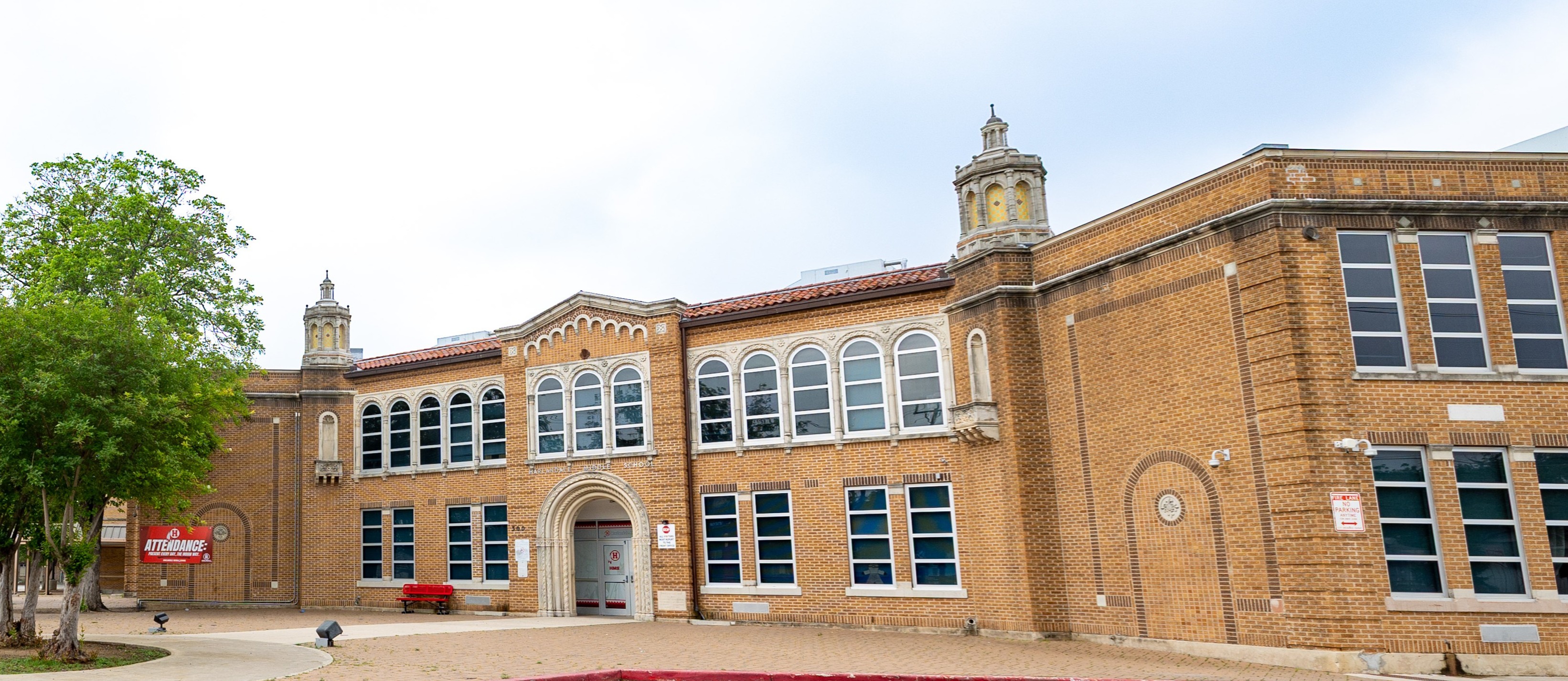 Harlandale Middle School- front of campus