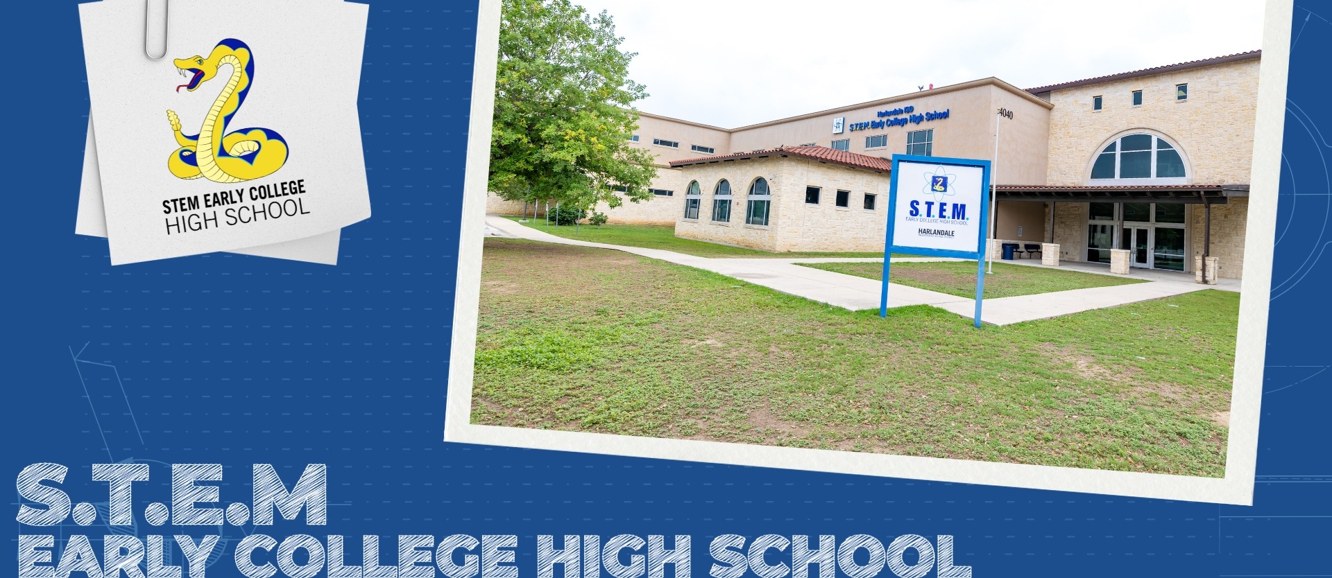 STEM Early College High School- front of campus