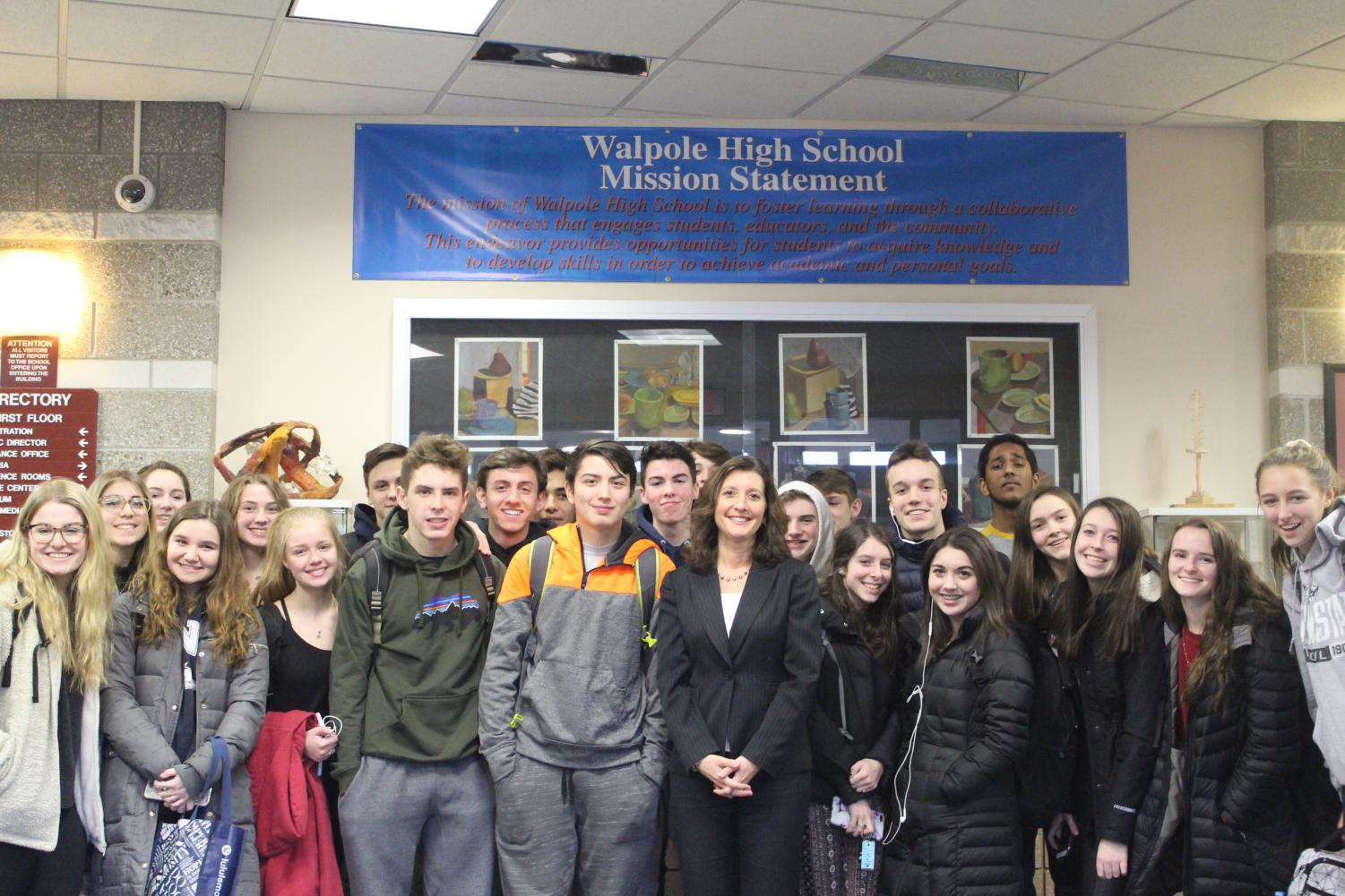 Dr Gough with students