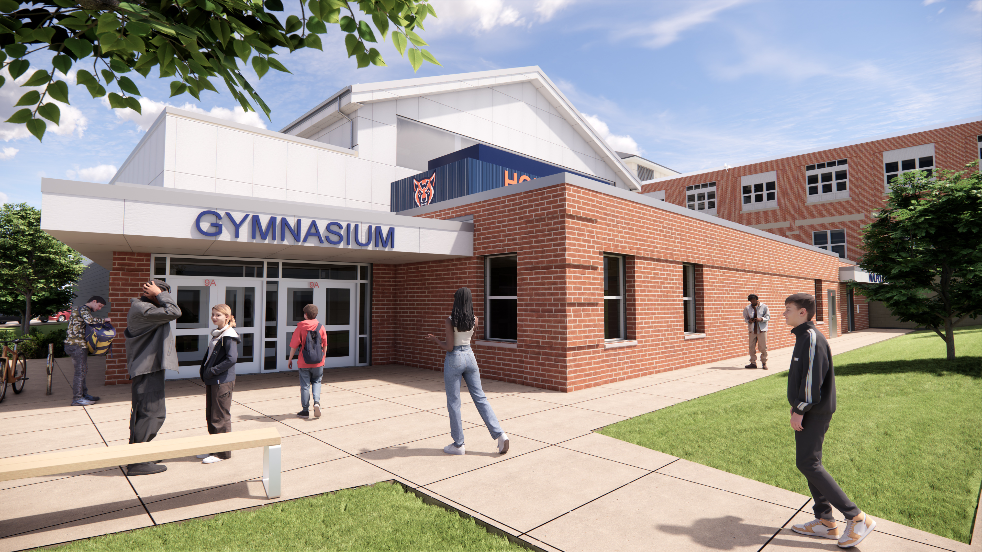 Rendering of proposed WHS renovation