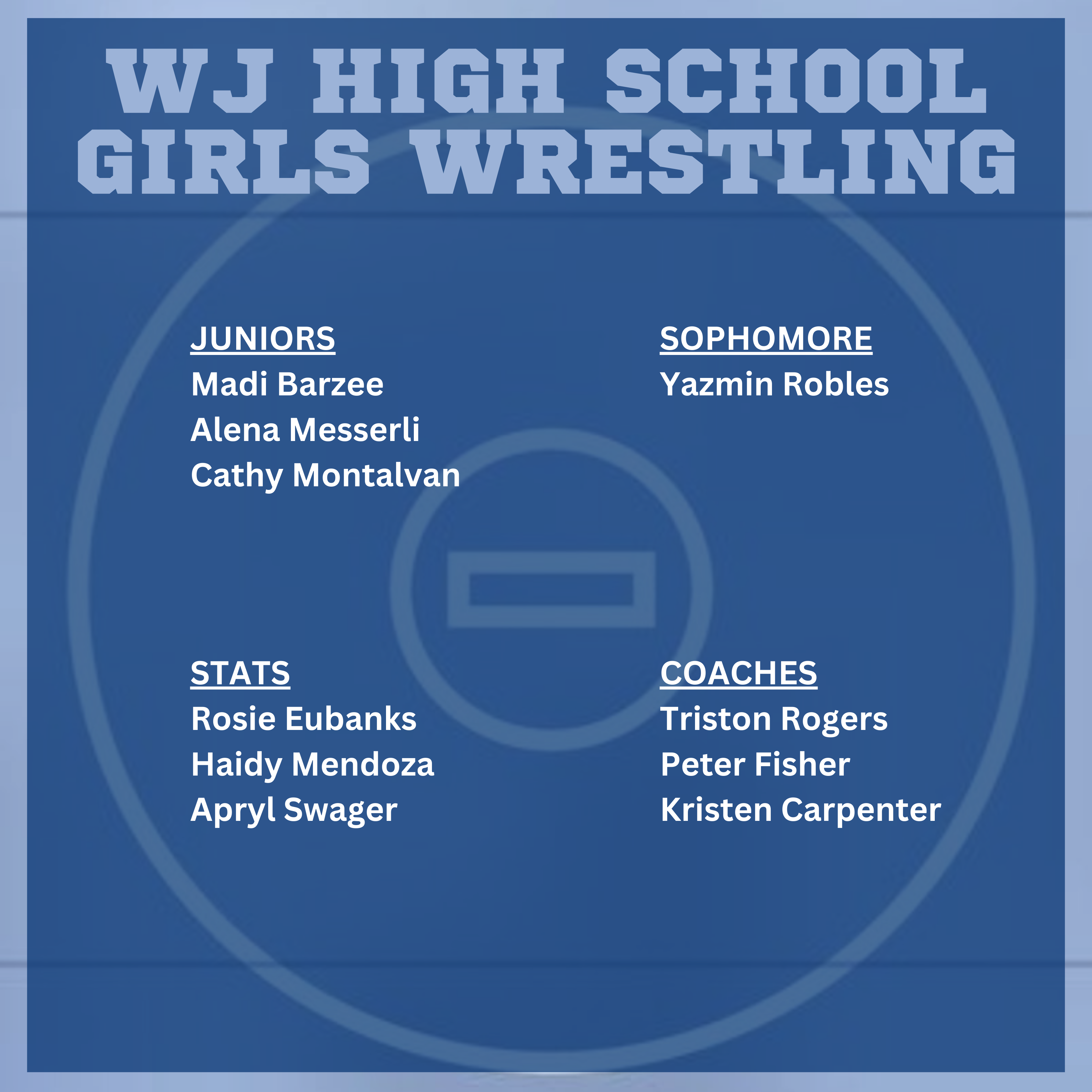 HS Girls Wrestling Roster