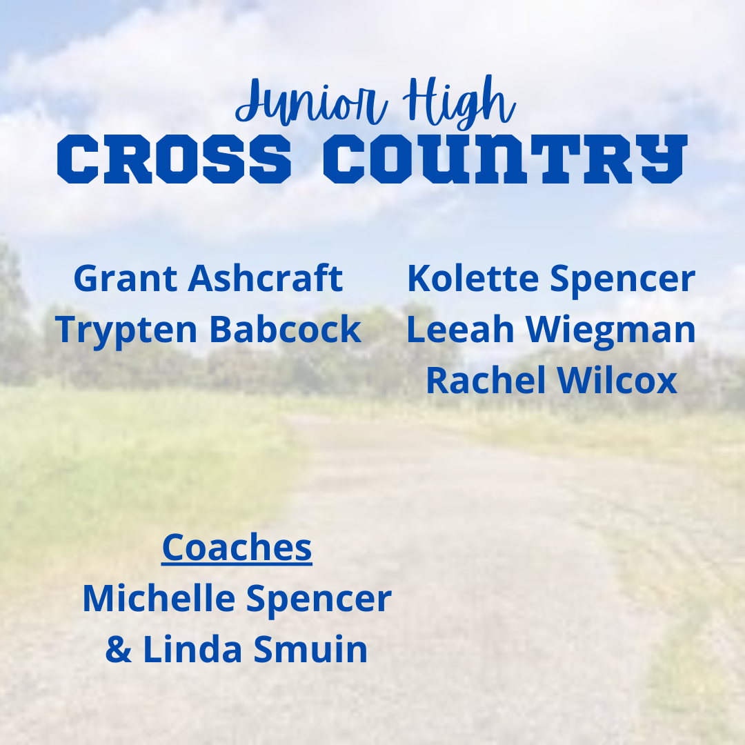 JH Cross Country Roster