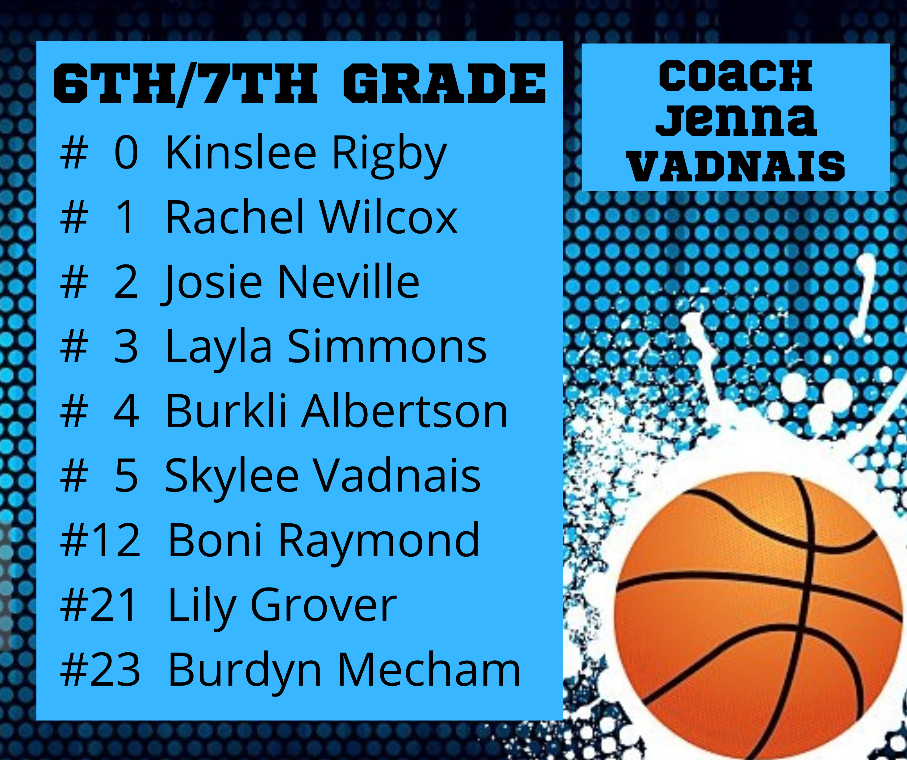 HS GBB Roster 2025