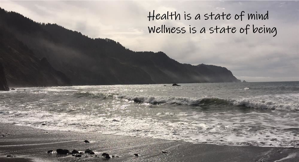 "Health is a state of mind. Wellness is a state of being."
