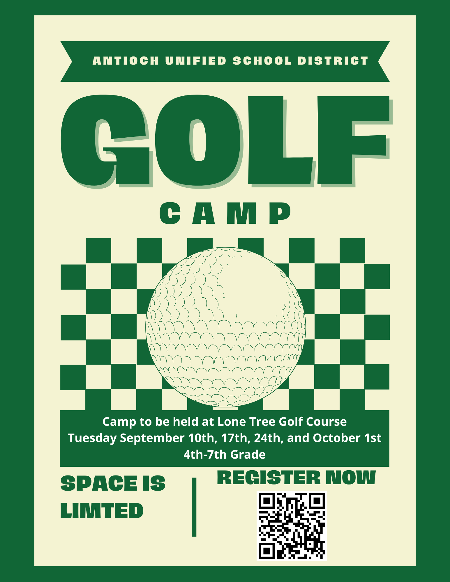 Golf Camp Flyer