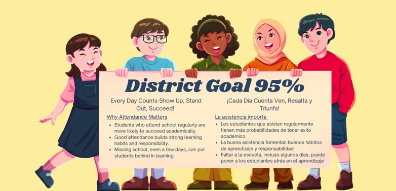 District attendance goal is 95%