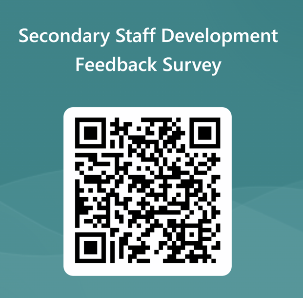 Secondary Staff Development Survey QR Code