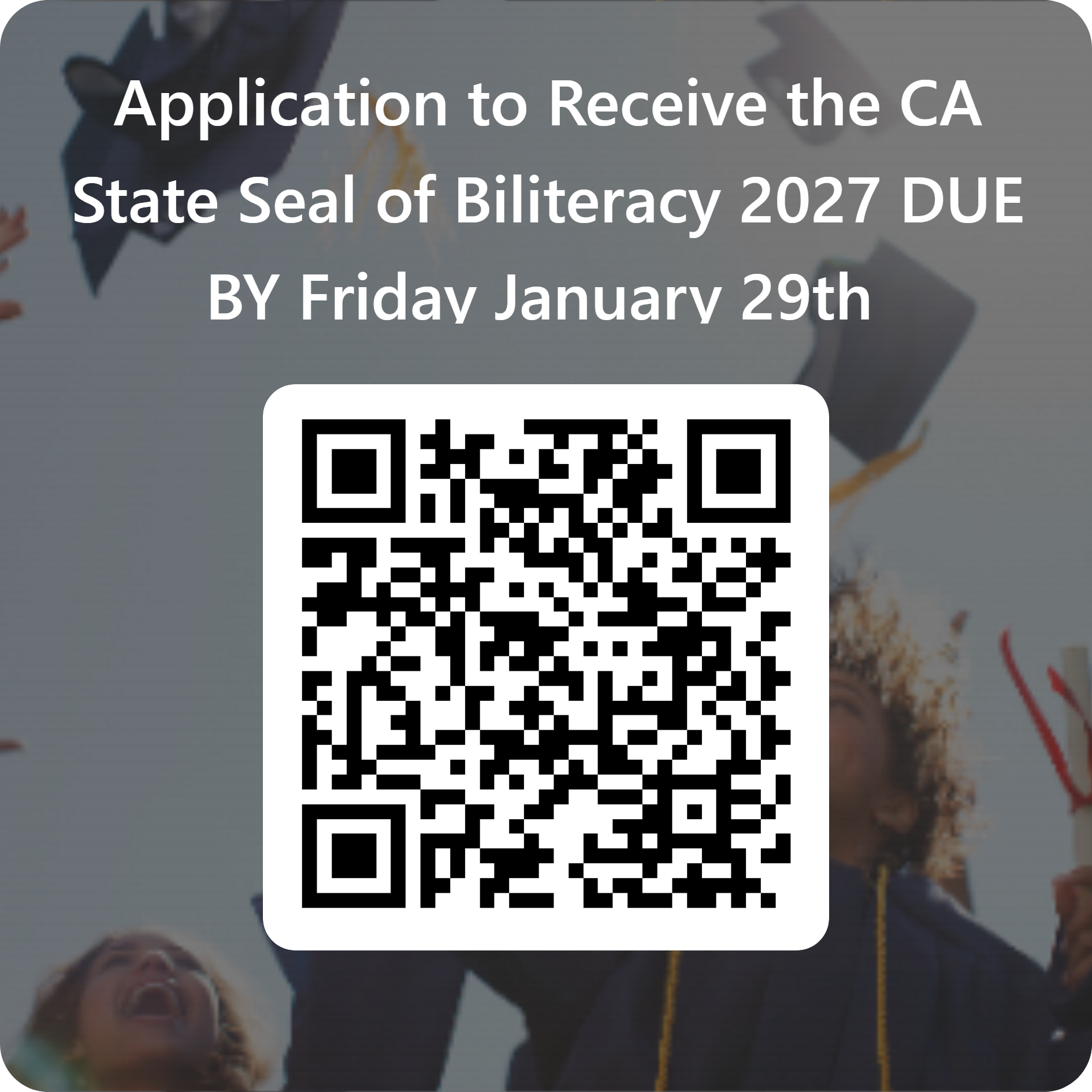 Seal of biliteracy application qr code