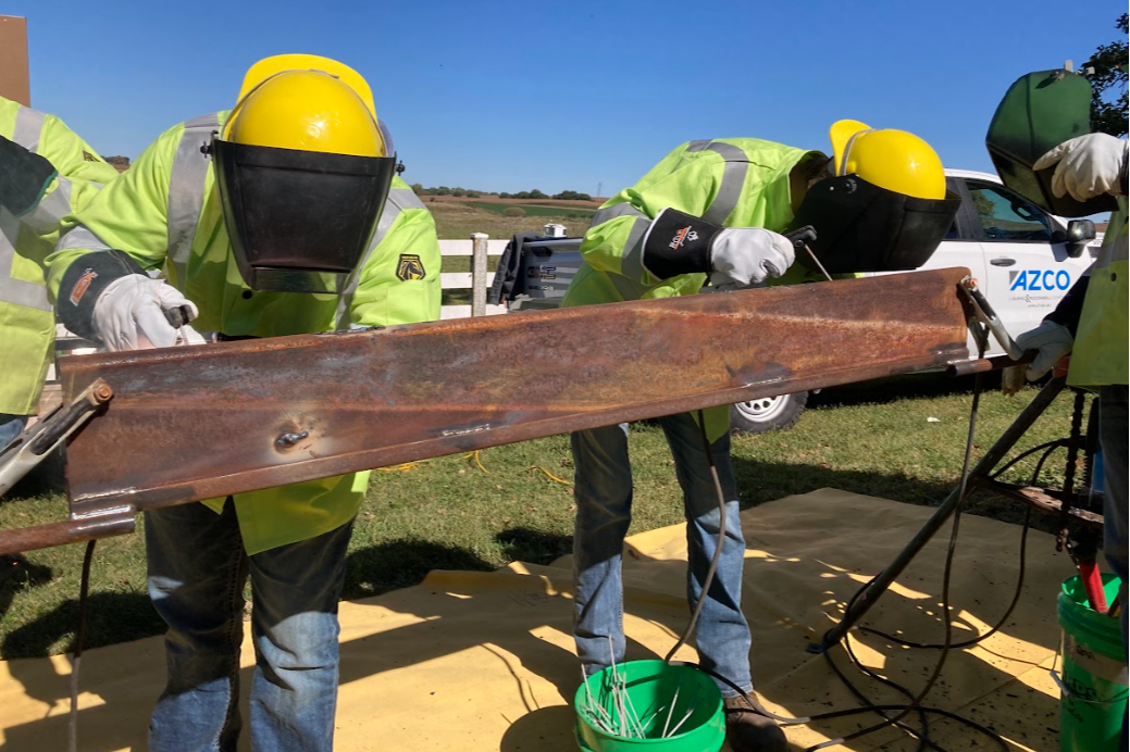 Students learning about technical fields