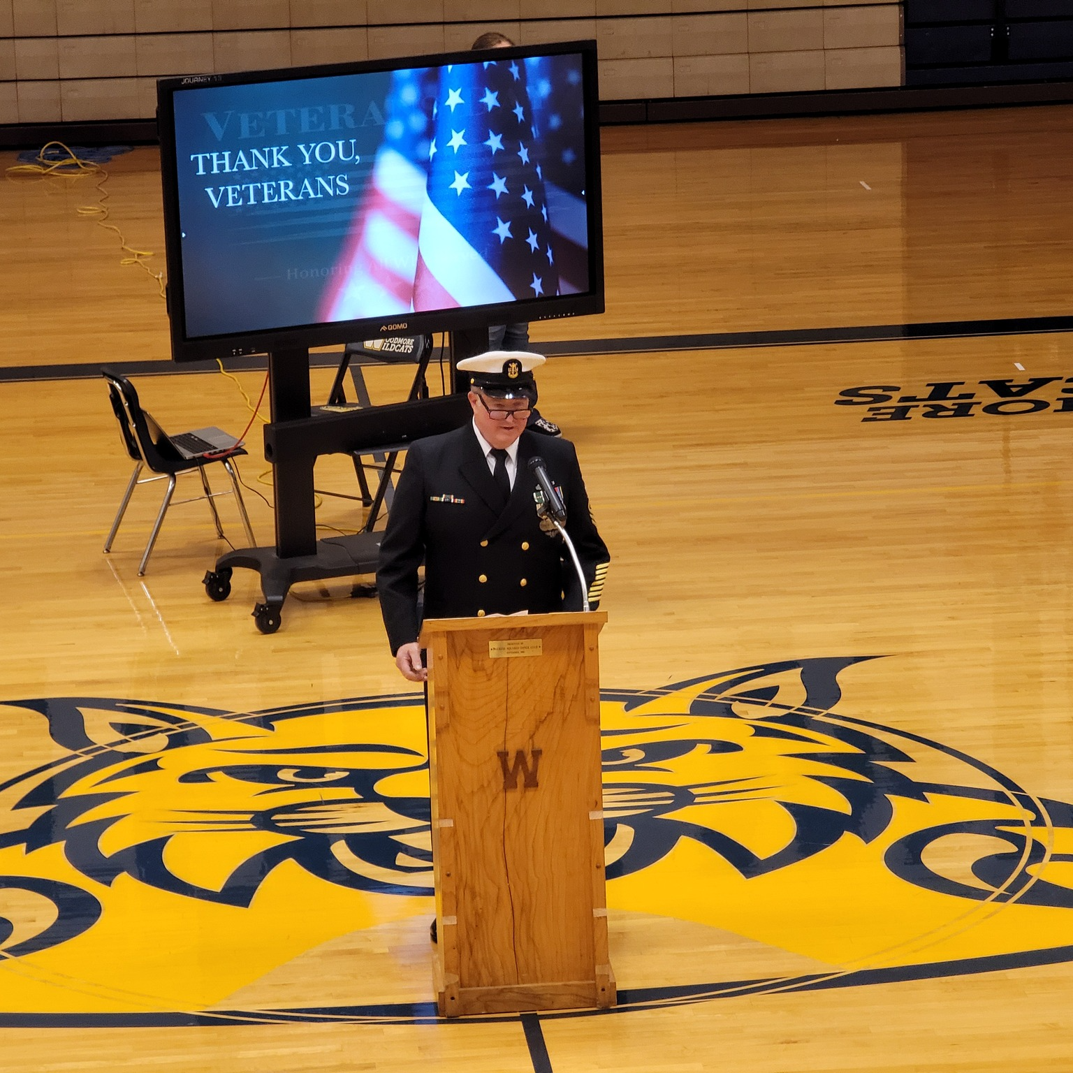 Chris Presenting at  Veterans Day