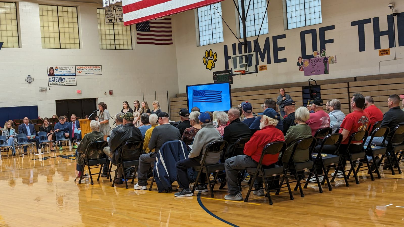 Veterans at presentation