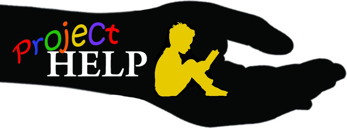 project help logo hand helping child
