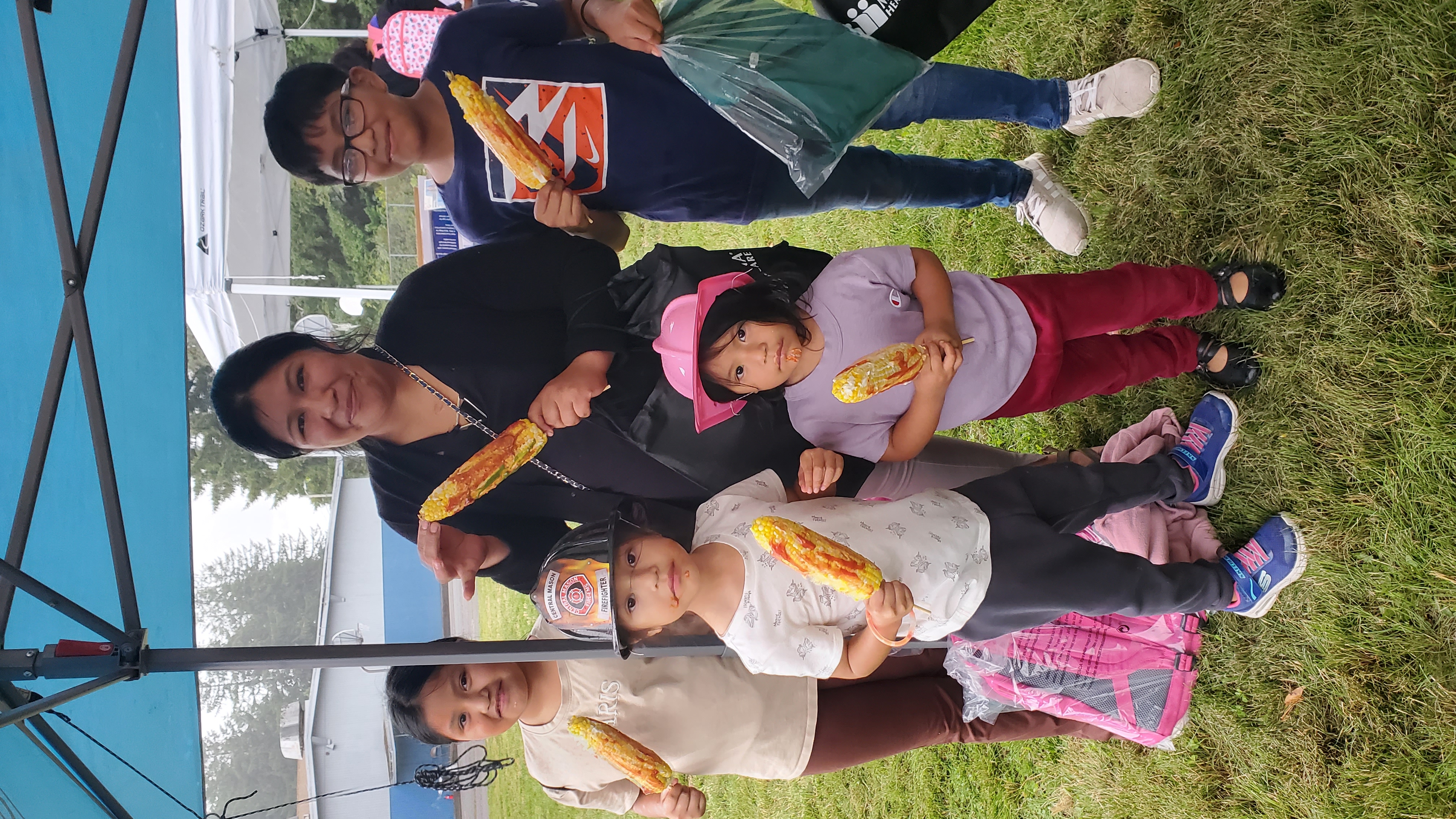 family at picnic