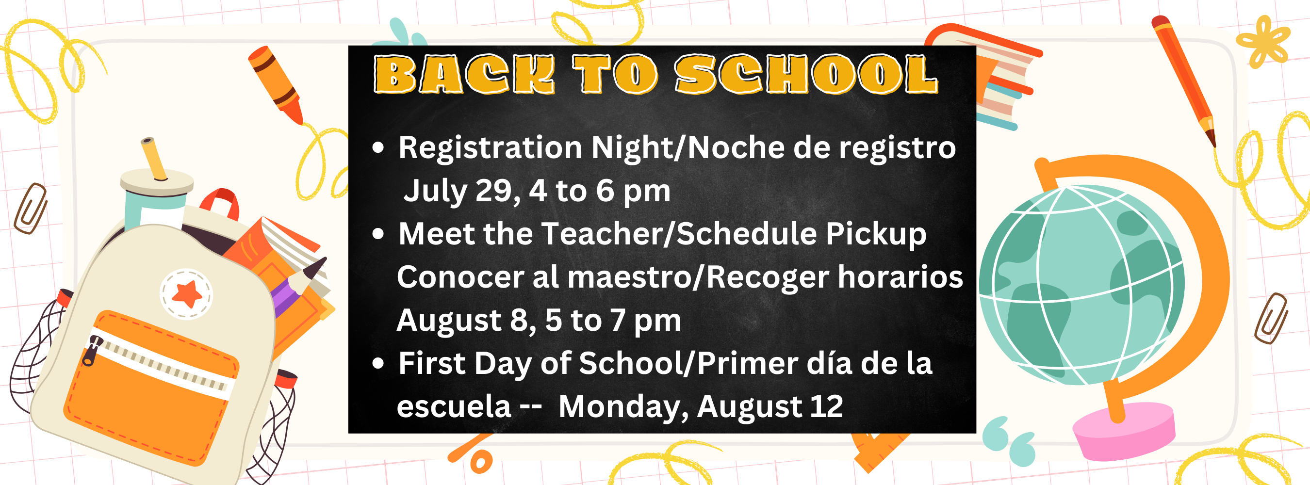 back to school dates