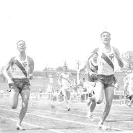 two track athletes running