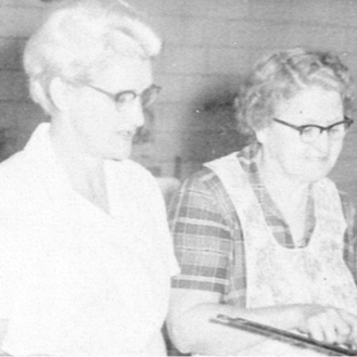 Catherine Fuchs far right c. 1959