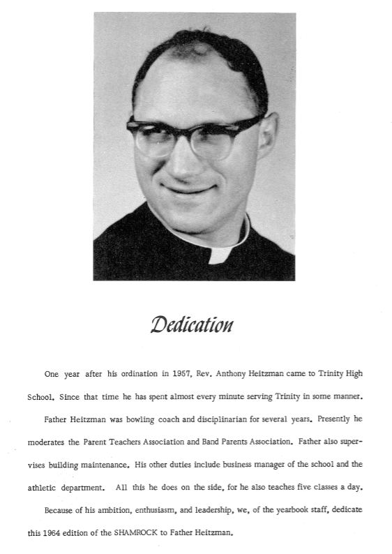 Rev. Tony Heitzman c. 1964