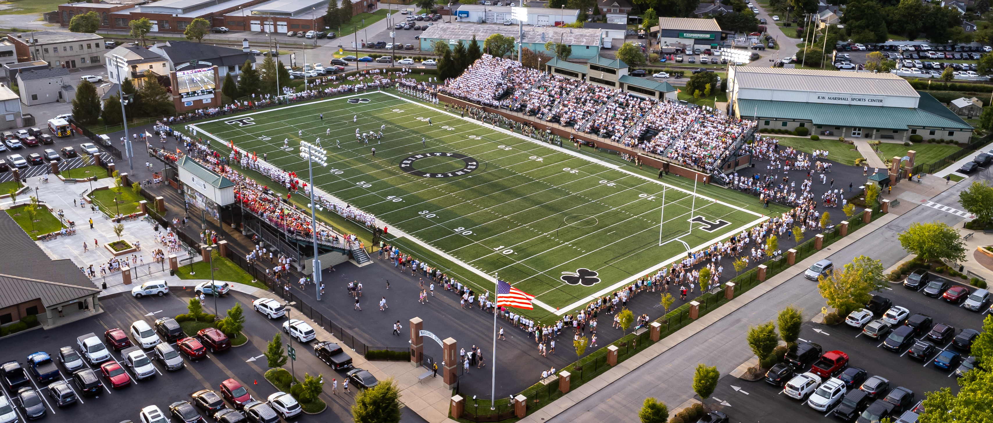 Drone Shot Marshall Stadium