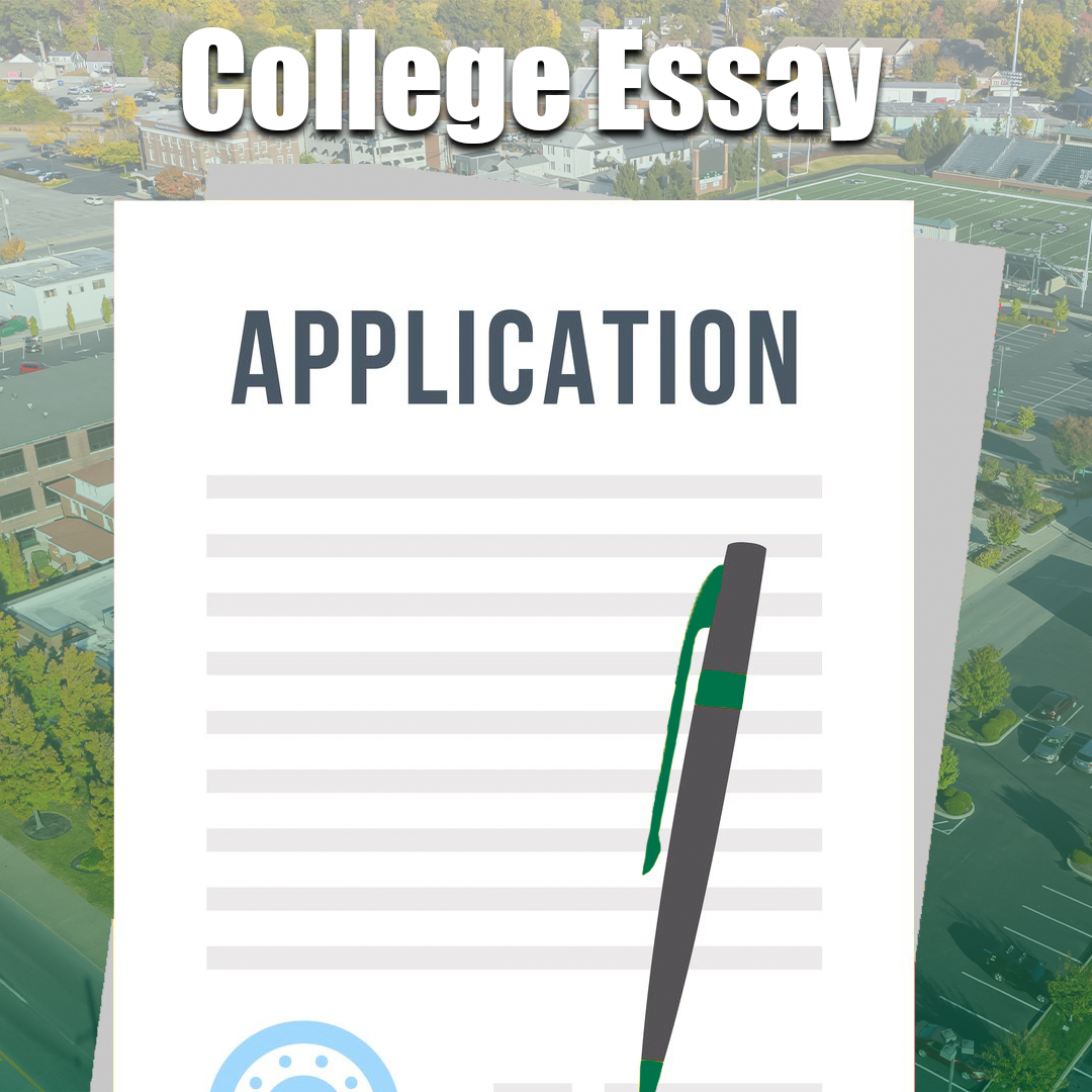 application with pen on green background