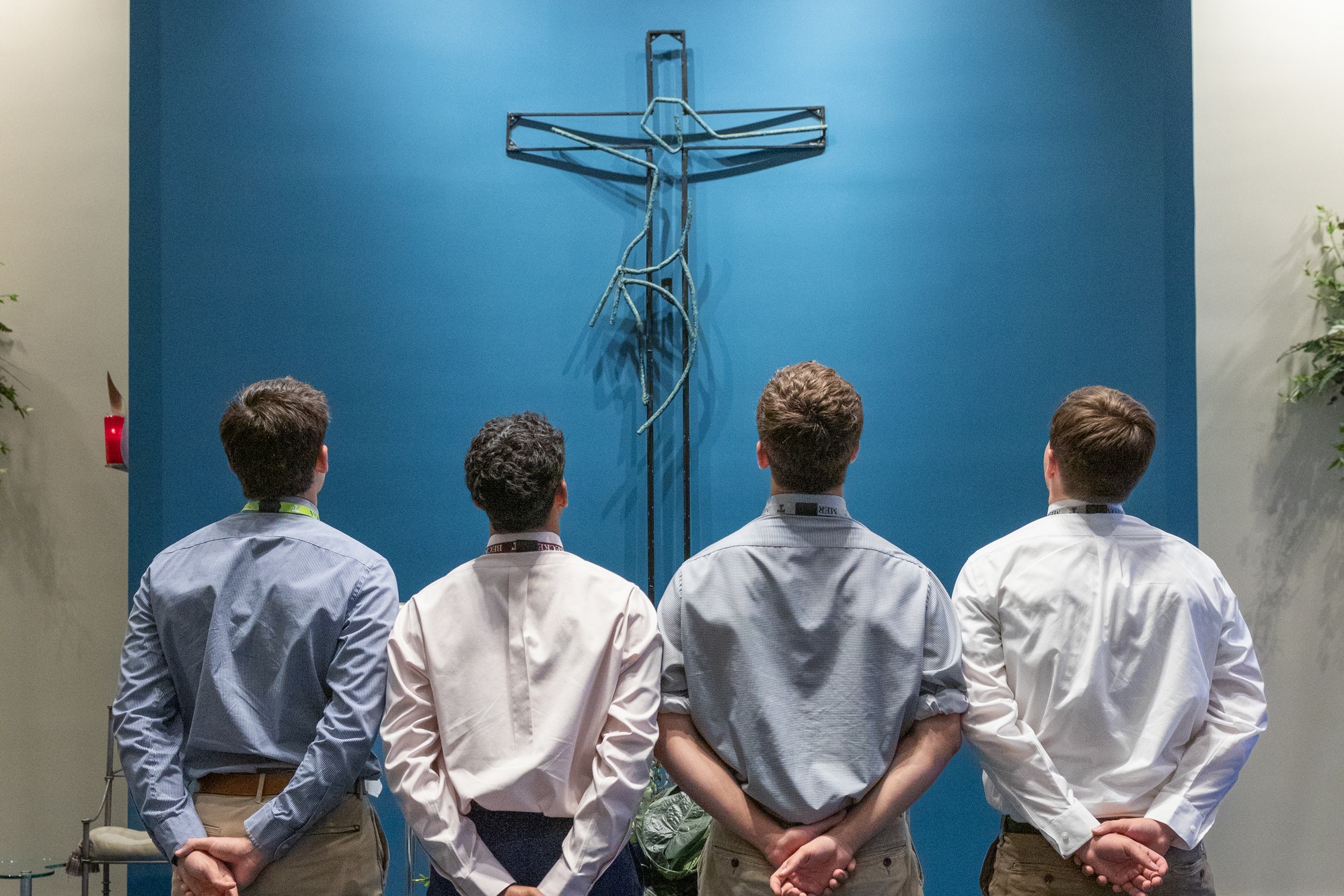 Group of students in chapel