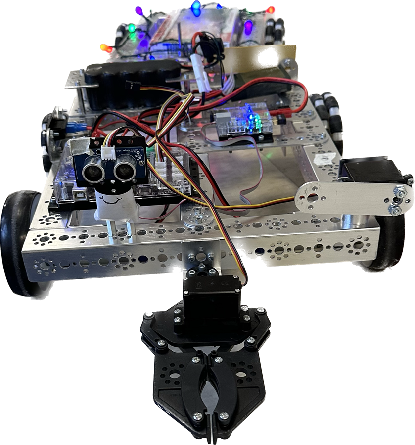 A TETRIX® FIRST® Tech Challenge Competition Robot.