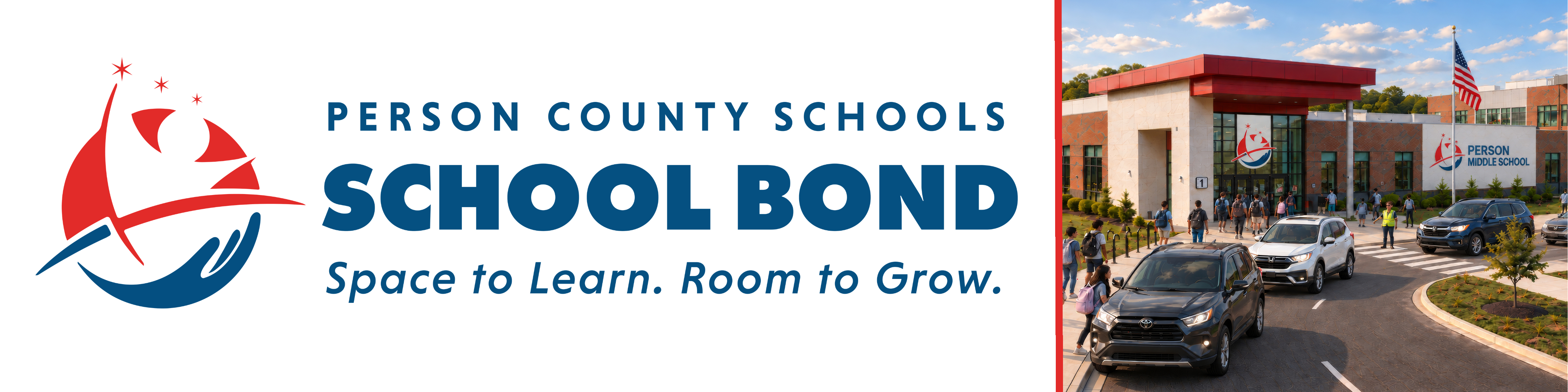 School Bond Graphic showing school conceptual representation.