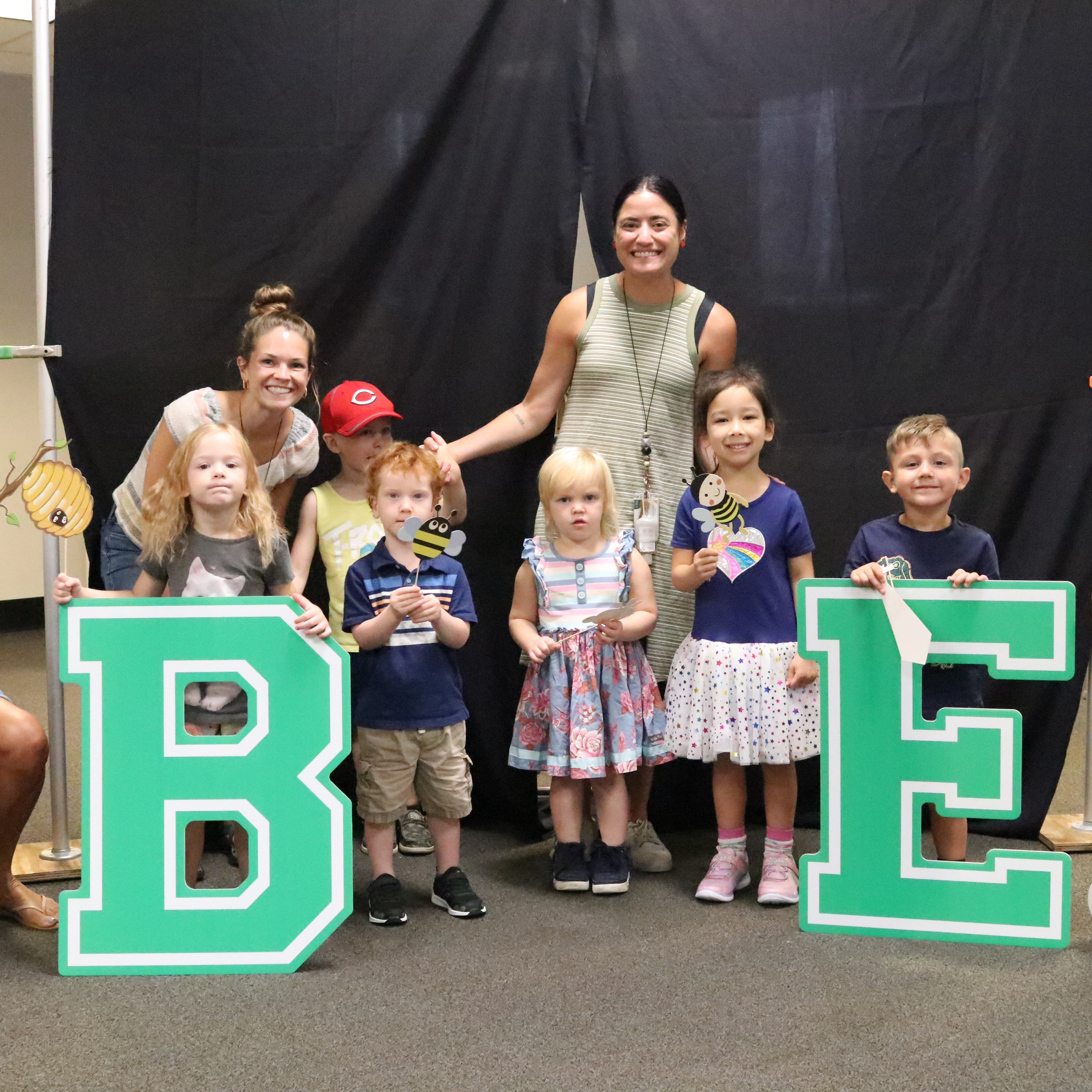 Preschool students with teachers