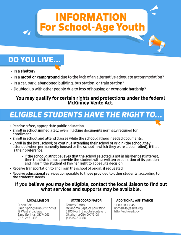 Information for School Age Youth