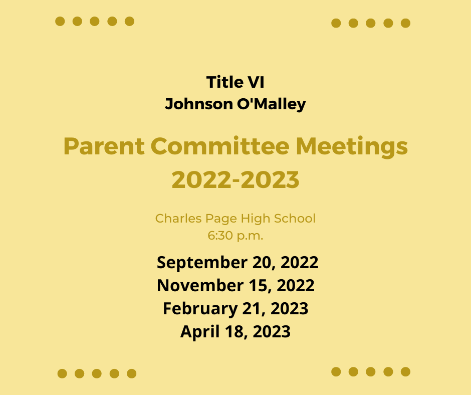 Parent Committee Meetings 2022-2023