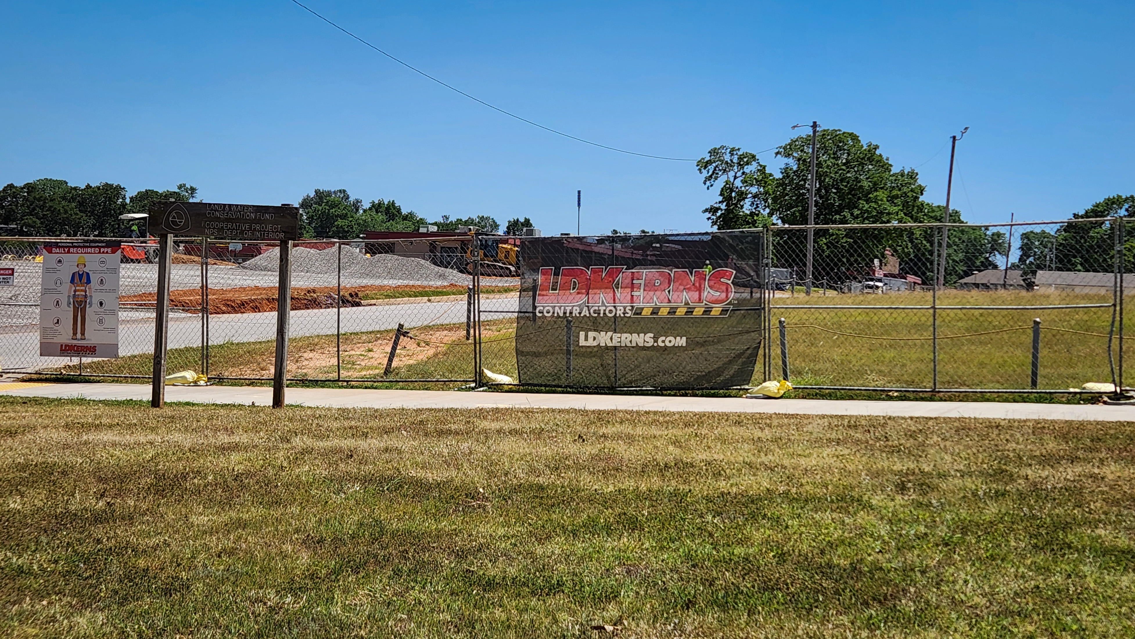 Construction Site with LD Kerns sign