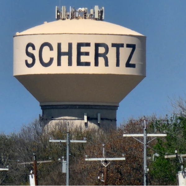 Schertz water tower